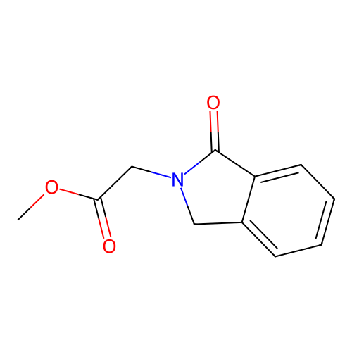 methyl 2-(1-oxo-2,3-dihydro-1H-isoindol-2-yl)acetate structure