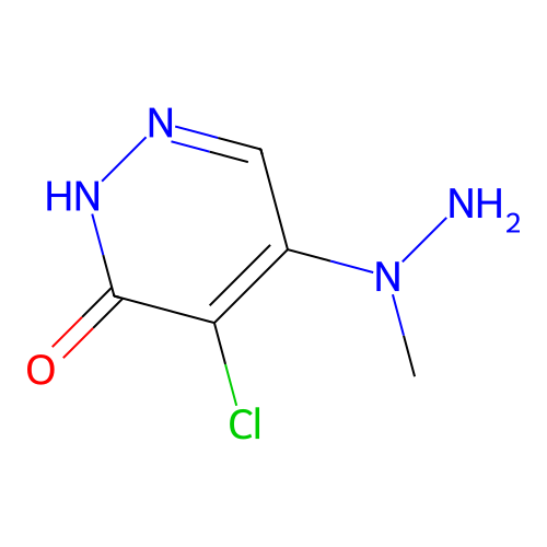 4-Chloro-5-(1-methylhydrazino)-3-pyridazinol structure