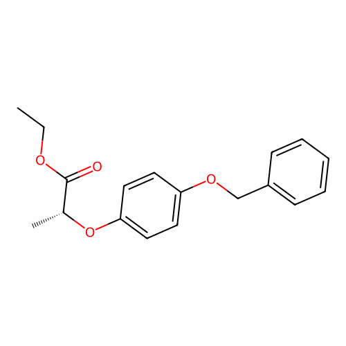 ethyl (2R)-2-(4-phenylmethoxyphenoxy)propanoate structure