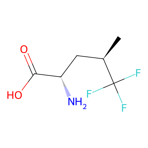 (2S,4R)-2-amino-5,5,5-trifluoro-4-methylpentanoic acid structure