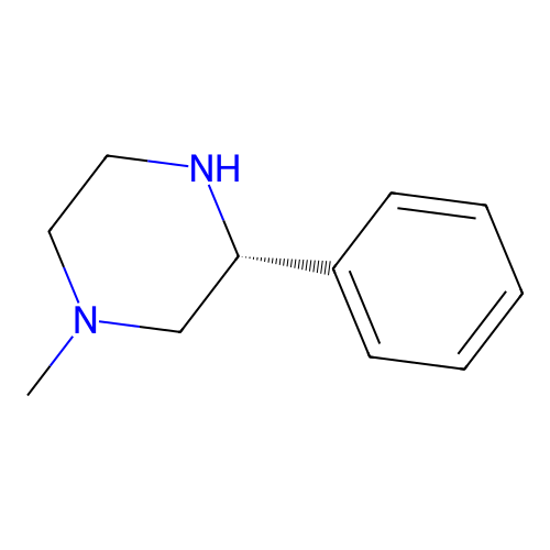 1-Methyl-3-phenylpiperazine, (R)- structure