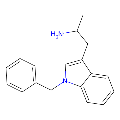 2-(1-Benzyl-1H-indol-3-yl)-1-methyl-ethylamine structure