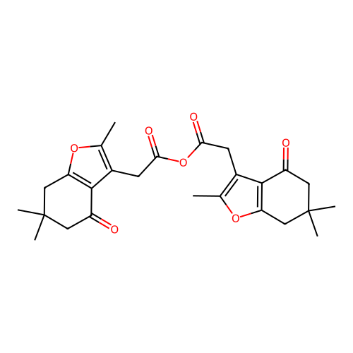 2-(2,6,6-Trimethyl-4-oxo-4,5,6,7-tetrahydrobenzofuran-3-yl)acetic anhydride structure