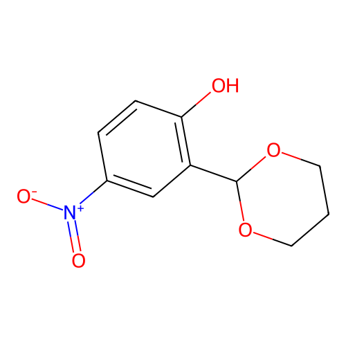2-(1,3-Dioxan-2-yl)-4-nitrophenol structure