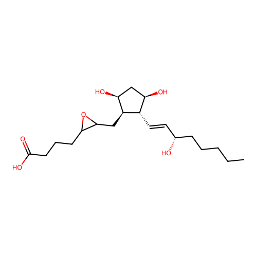 5(6)Epoxy-PGF1alpha structure