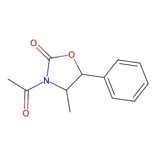 Oxazolid-2-one, 3-acetyl-4-methyl-5-phenyl- structure