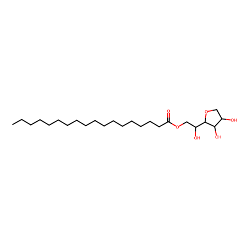 3,6-Anhydro-1-O-octadecanoylhexitol structure