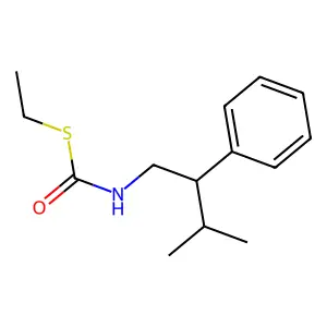 Carbamothioic acid, (3-methyl-2-phenylbutyl)-, S-ethyl ester structure