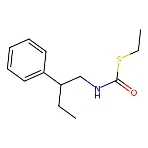 Carbamothioic acid, (2-phenylbutyl)-, S-ethyl ester structure