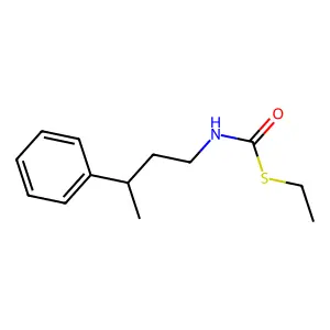 Carbamothioic acid, (3-phenylbutyl)-, S-ethyl ester structure