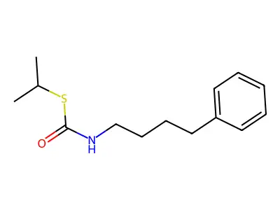 Carbamothioic acid, (4-phenylbutyl)-, S-(1-methylethyl) ester structure