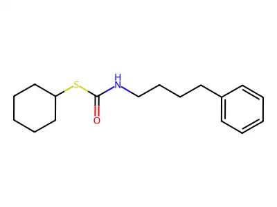 Carbamothioic acid, (4-phenylbutyl)-, S-cyclohexyl ester structure