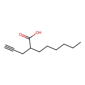 2-Hexyl-4-pentynoic Acid structure