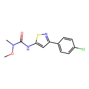 Urea, N'-(3-(4-chlorophenyl)-5-isothiazolyl)-N-methoxy-N-methyl- structure