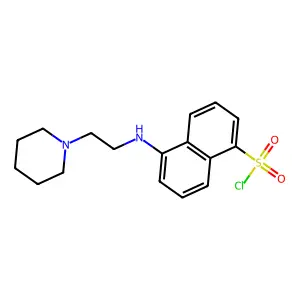 2-(N-Piperidine)ethylamine-1-naphthyl-5-sulfonylchloride structure