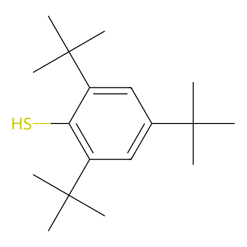 2,4,6-三叔丁基苯硫酚 structure