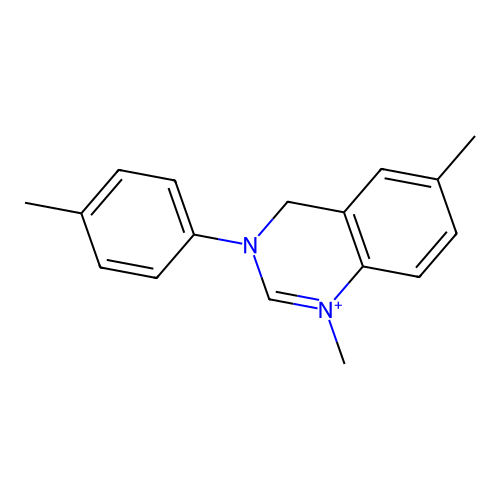 1,6-Dimethyl-3-(4-methylphenyl)-3,4-dihydro-1lambda(5)-quinazoline structure