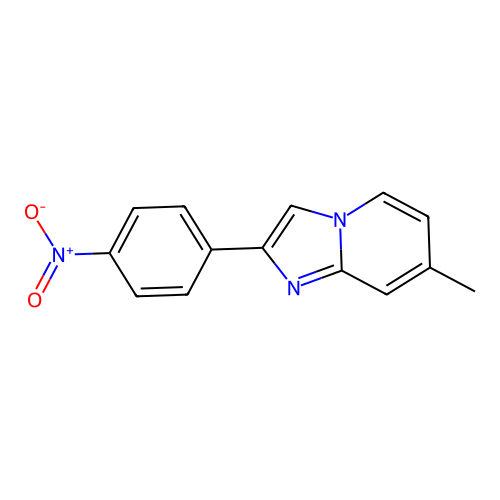 7-Methyl-2-(4-nitrophenyl)imidazo[1,2-a]pyridine structure