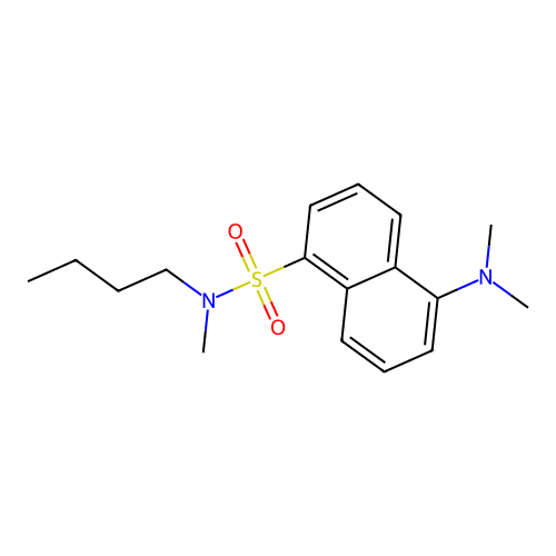 1-Naphthalenesulfonamide, N-butyl-5-(dimethylamino)-N-methyl- structure