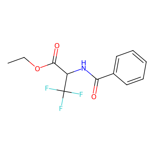 Ethyl 2-benzamido-3,3,3-trifluoropropanoate structure