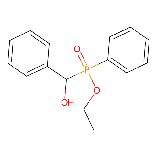 Phosphinic acid, (hydroxyphenylmethyl)phenyl-, ethyl ester structure
