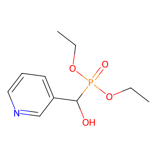 Diethyl [hydroxy(pyridin-3-yl)methyl]phosphonate structure