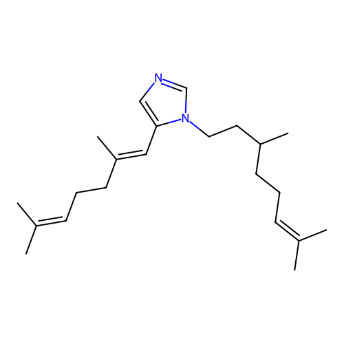 5-((1E)-2,6-Dimethylhepta-1,5-dienyl)-1-(3,7-dimethyloct-6-enyl)imidazole structure
