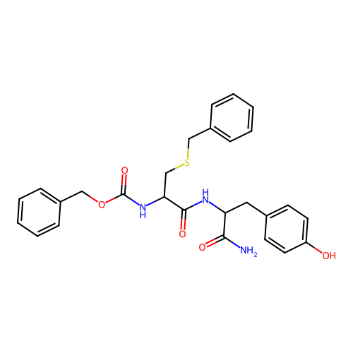 Cbz-DL-Cys(Bn)-DL-Tyr-NH2 structure