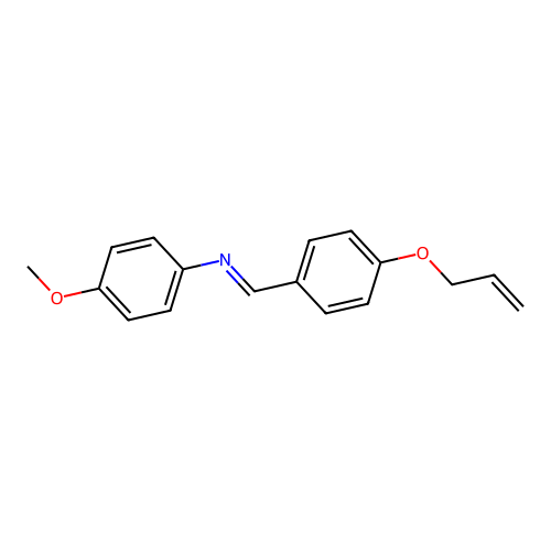 Benzenamine, 4-methoxy-N-[[4-(2-propenyloxy)phenyl]methylene]- structure