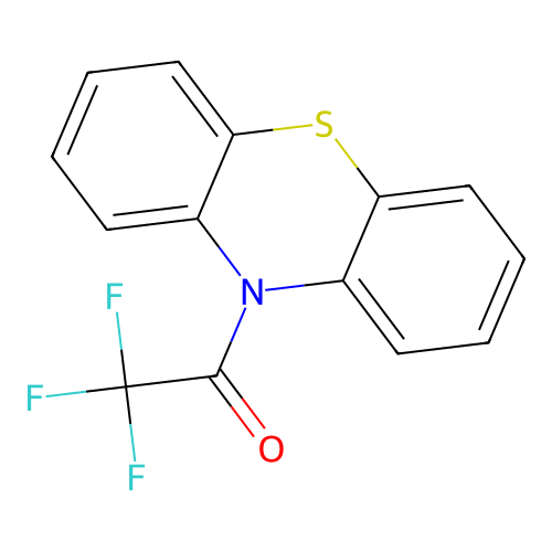 10H-Phenothiazine, 10-(trifluoroacetyl)- structure