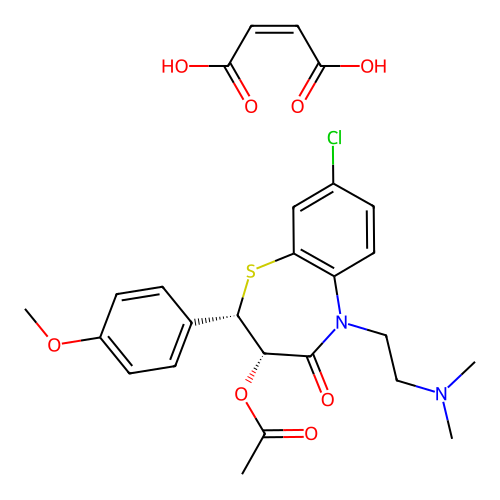 Clentiazem Maleate structure