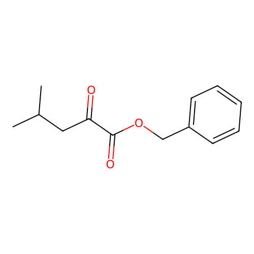 Benzyl 4-methyl-2-oxopentanoate structure