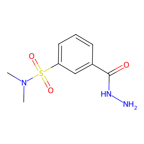 3-(Hydrazinecarbonyl)-N,N-dimethylbenzene-1-sulfonamide structure