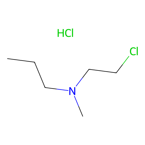 1-Propanamine, N-(2-chloroethyl)-N-methyl-, hydrochloride structure