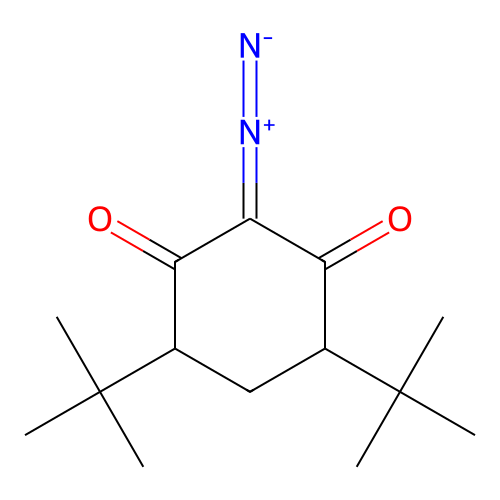 4,6-Bis(tert-butyl)-2-diazocyclohexane-1,3-dione structure