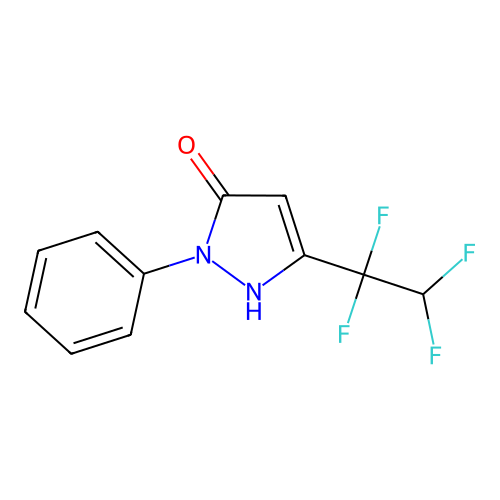 1H-Pyrazol-5-ol, 1-phenyl-3-(1,1,2,2-tetrafluoroethyl)- structure