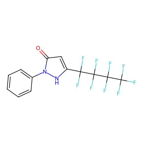 3-(nonafluorobutyl)-1-phenyl-1H-pyrazol-5-ol structure