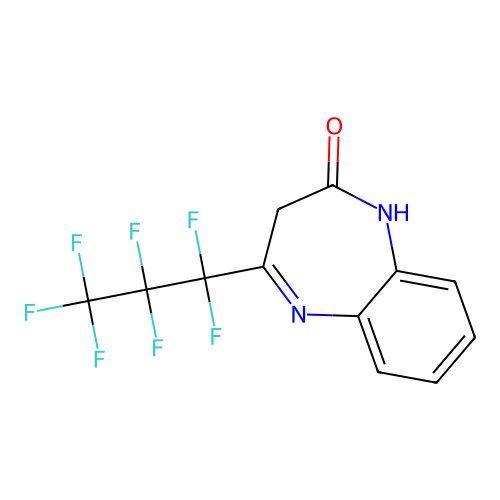 4-(Heptafluoropropyl)-1,3-dihydro-2H-1,5-benzodiazepin-2-one structure