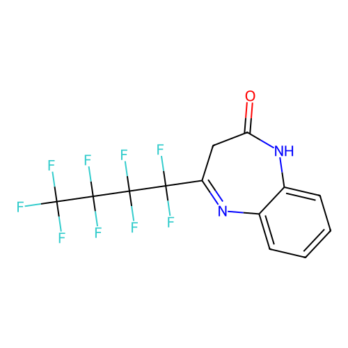 4-(Nonafluorobutyl)-1,3-dihydro-2H-1,5-benzodiazepin-2-one structure