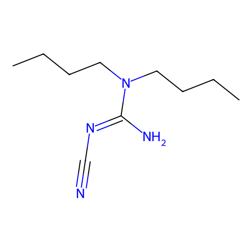 Guanidine, 3-cyano-1,1-dibutyl- structure