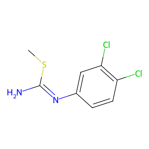 1-(3,4-Dichlorophenyl)-2-methylisothiourea structure