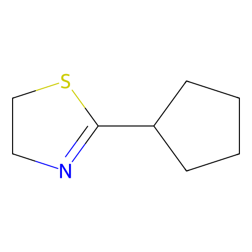 Thiazole, 4,5-dihydro-2-cyclopentyl- structure
