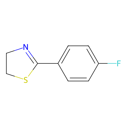 Thiazole, 4,5-dihydro-2-(4-fluorophenyl)- structure