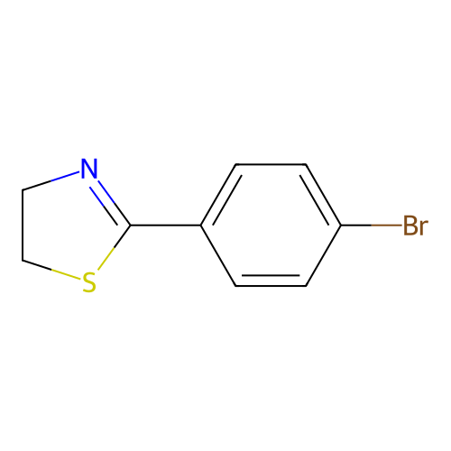 Thiazole, 4,5-dihydro-2-(4-bromophenyl)- structure