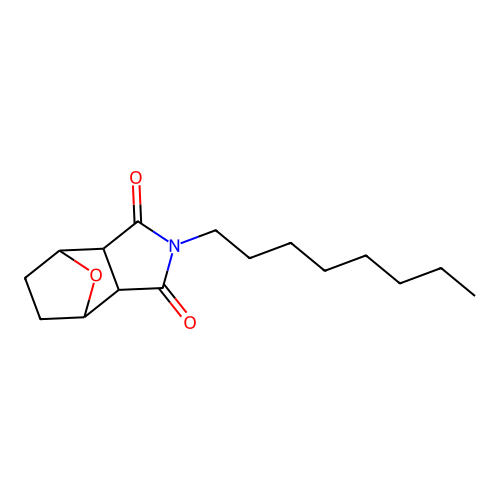 2-Octylhexahydro-1h-4,7-epoxyisoindole-1,3(2h)-dione structure