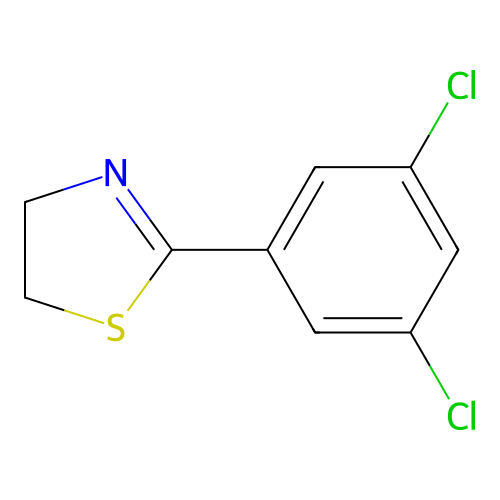 Thiazole, 4,5-dihydro-2-(3,5-dichlorophenyl)- structure