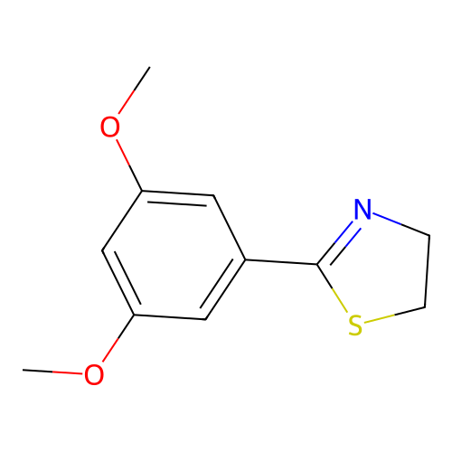 Thiazole, 4,5-dihydro-2-(3,5-dimethoxyphenyl)- structure