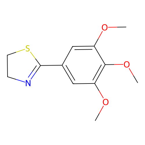 Thiazole, 4,5-dihydro-2-(3,4,5-trimethoxyphenyl)- structure