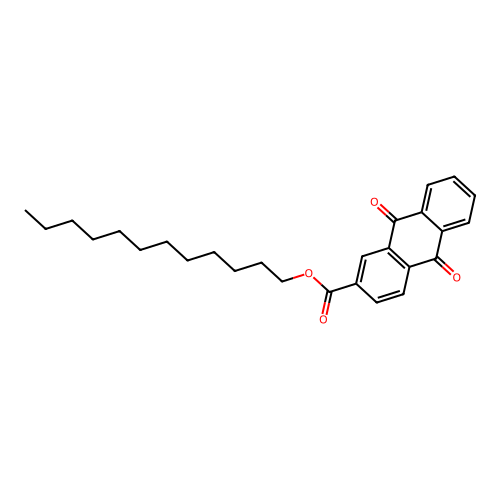 Dodecyl 9,10-dioxoanthracene-2-carboxylate structure