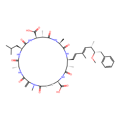 Microcystin LA structure